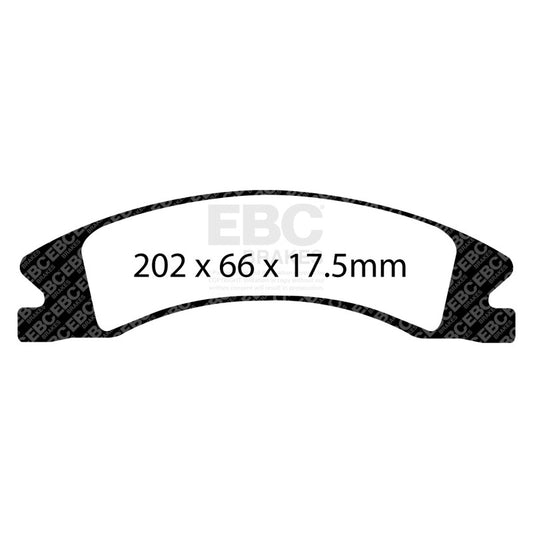 EBC 15+ Cadillac Escalade Ext/Esv 6.2 2WD Extra Duty Front Brake Pads