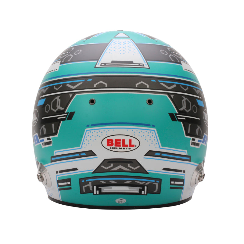 Bell Helmet Rs7 Stamina Anthracite/Aquamarine (Hans) 60(7 1/2) Fia8859-2024/Sa2025