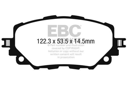 EBC 15-17 Mazda Miata MX-5 Yellowstuff Front Brake Pads