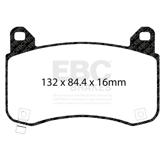 EBC 2020+ Tesla Model Y Electric Performance Bluestuff Front Brake Pads