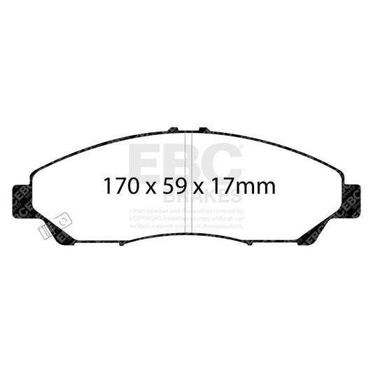 EBC 07-13 Acura MDX 3.7 Yellowstuff Front Brake Pads