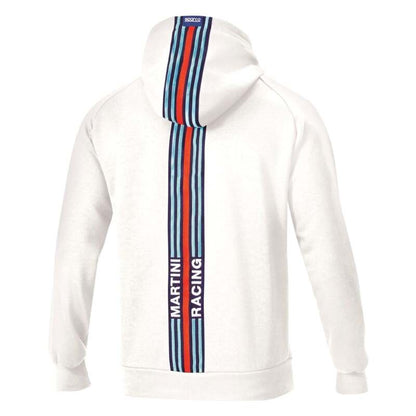 Sparco Hoodie Martini Stripes Large - White