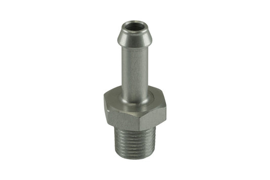 Turbosmart 6mm / 1/4in Hose End to 1/8 NPT Male Straight - Clear