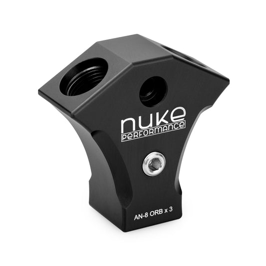 Nuke Performance - Y-Block Adapter Fitting, AN-8 ORB (3x)