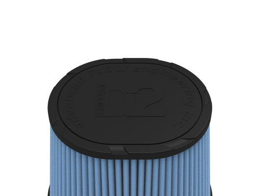aFe Magnum FORCE Intake Rplacmnt Filter D2 Dura-Dry 4in Fx(9x7-1/2)in Bx(6-3/4x5-1/2)in Tx7-1/2in H
