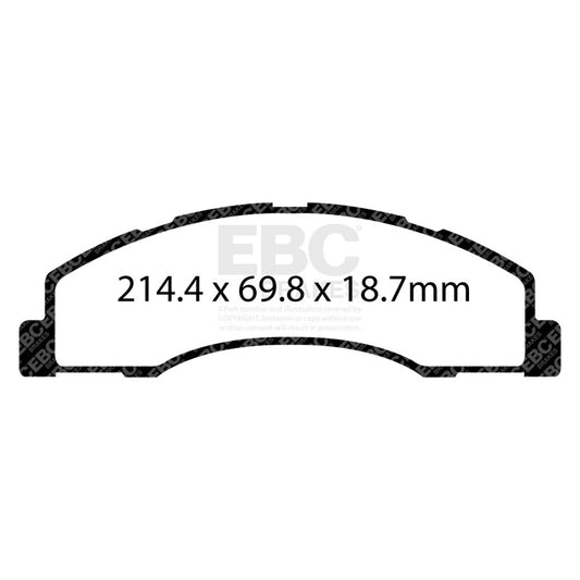 EBC 08+ Ford Econoline E150 4.6 Greenstuff Front Brake Pads