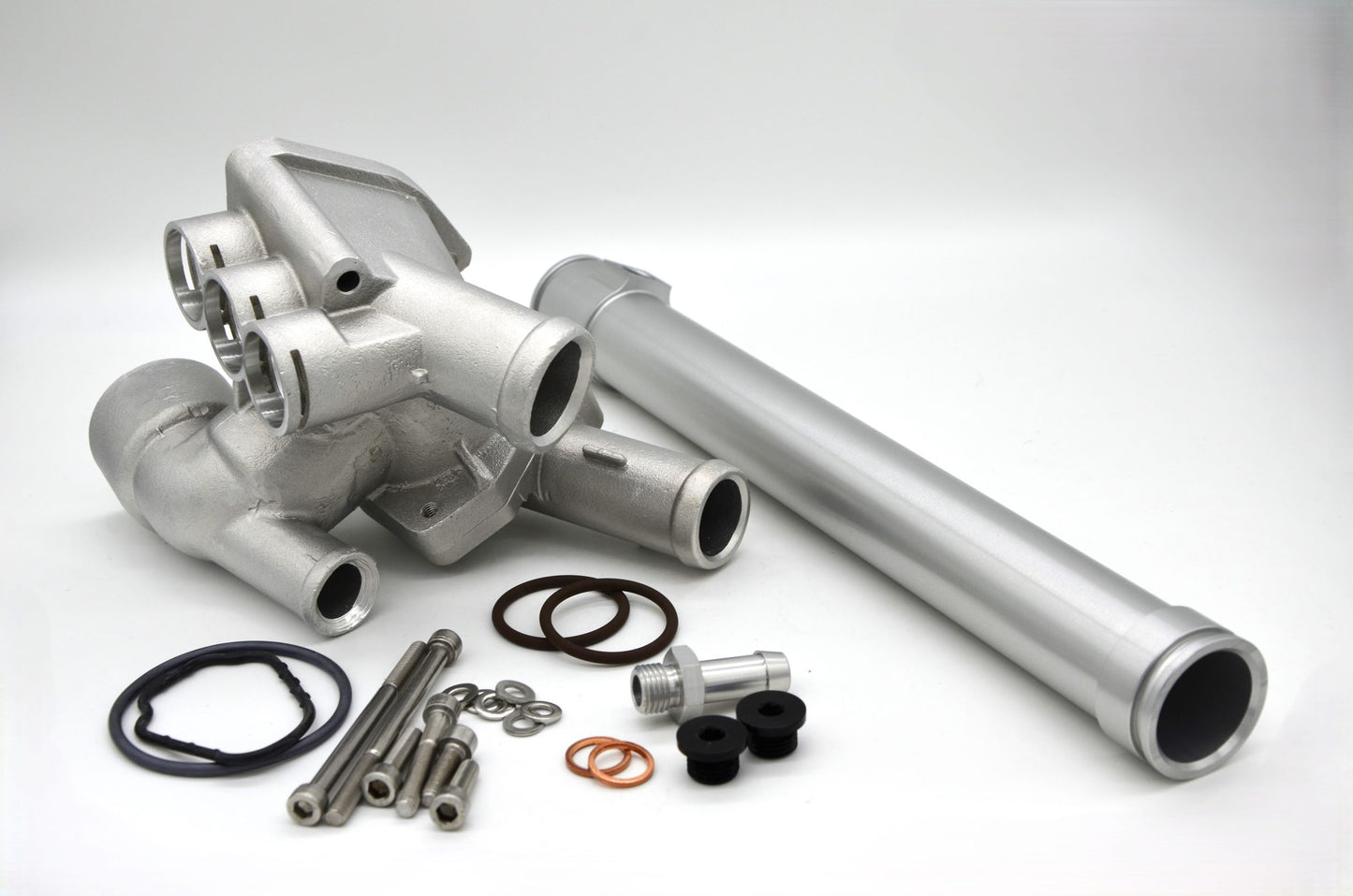 iABED Industries Aluminum Thermostat Housing Kit - Transverse 12v VR6