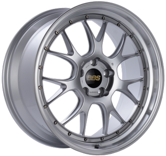 BBS LM-R 19x9 5x112 ET44 Diamond Silver w/ Diamond Machined Lip Wheel  - 82mm PFS/Clip Required