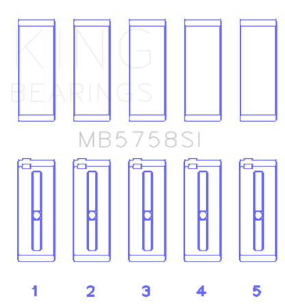 King Engine Bearings 2007 Mini Cooper Main Bearing Set - Size STD