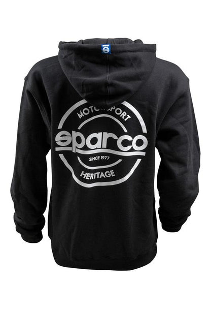 Sparco Sweatshirt Hooded S-Seal Blk Xsml