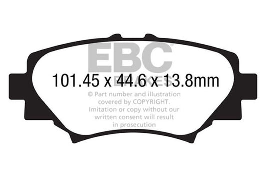EBC 14+ Mazda 3 2.0 (Japan Build) Greenstuff Rear Brake Pads