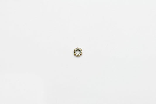Wilwood nut 5/16-24 nylock shoulder std pattern zinc type ii gold