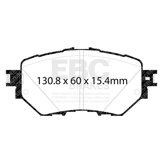 EBC 14+ Mazda 3 2.0 (Mexico Build) Greenstuff Front Brake Pads