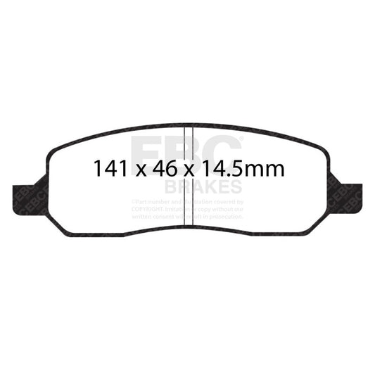 EBC 06-09 Buick Lucerne 3.8 Ultimax2 Rear Brake Pads