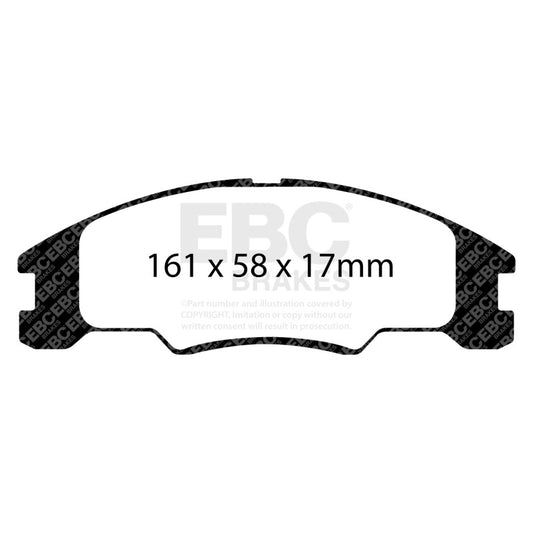 EBC 10-11 Ford Focus 1.6 Yellowstuff Front Brake Pads