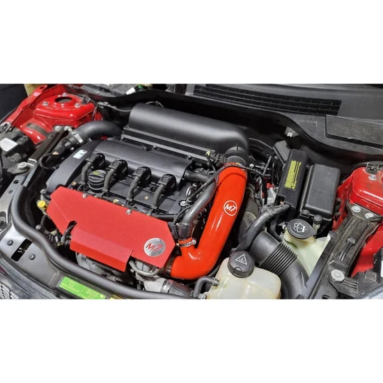 M7 Speed R56 Mini Cooper Turbo Heat Shield MINI Cooper/ N14 & 18 Turbocharged Engine - Wrinkle Red