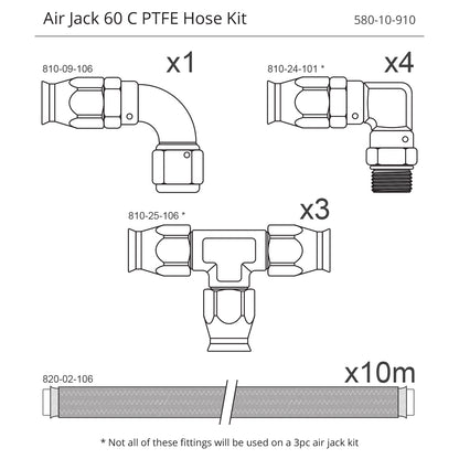 Nuke Performance - Air Jack PTFE Hose Kit