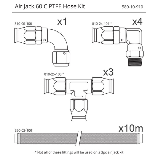 Nuke Performance - Air Jack PTFE Hose Kit