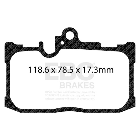 EBC 13+ Lexus GS350 3.5 F-Sport RWD Yellowstuff Front Brake Pads