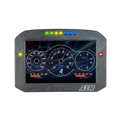 AEM CD-7LG Carbon Logging Flush Digital Dash Display w/ Internal 20Hz GPS & Antenna