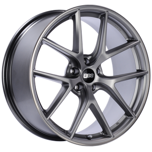 BBS CI-R 20x9 5x112 ET39 Platinum Silver Polished Rim Protector Wheel -82mm PFS/Clip Required