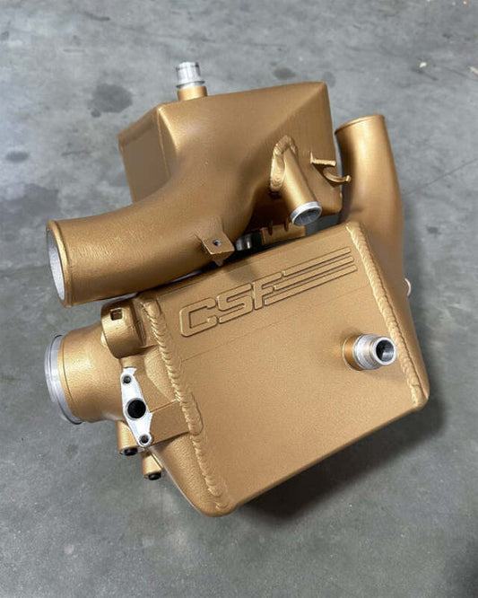CSF 16-21 BMW M5 (F90) / 17-21 BMW M8 (F91/F92/F93) Twin Charge-Air-Cooler Set - Poly Gold Satin