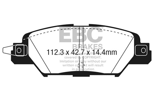 EBC 2016 Mazda CX-5 2.0L Redstuff Rear Brake Pads