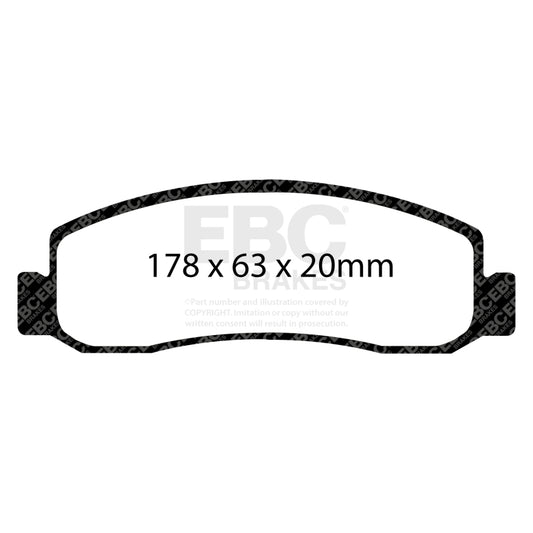 EBC 08-10 Ford F250 (inc Super Duty) 5.4 (2WD) Extra Duty Front Brake Pads
