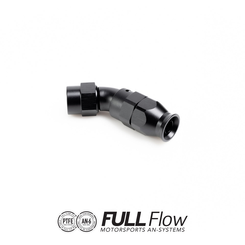 Nuke Performance - Full Flow PTFE Hose End Fitting 45 Degree AN-6