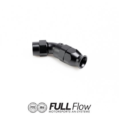Nuke Performance - Full Flow PTFE Hose End Fitting 45 Degree AN-6