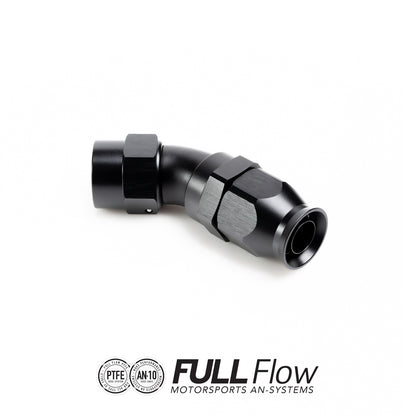 Nuke Performance - Full Flow PTFE Hose End Fitting 45 Degree AN-10