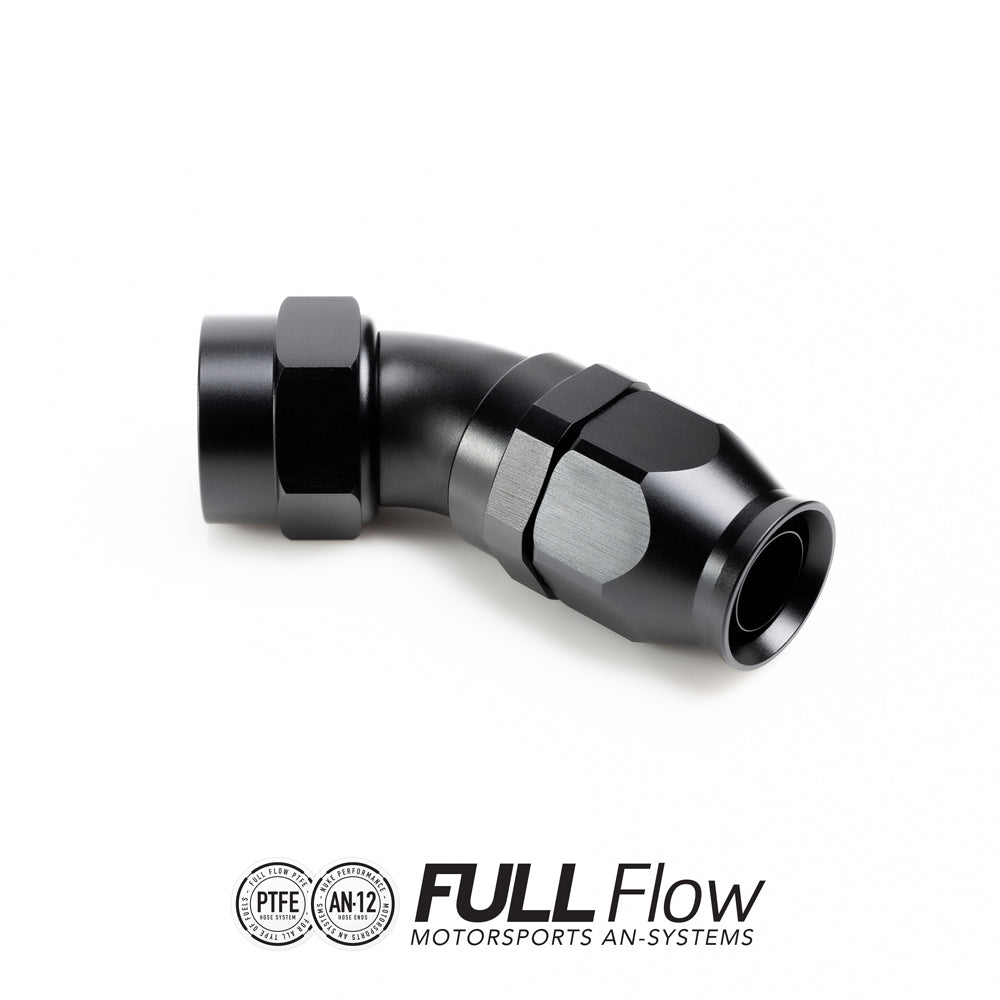 Nuke Performance - Full Flow PTFE Hose End Fitting 45 Degree AN-12
