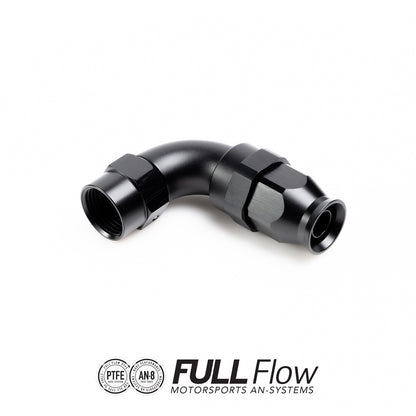 Nuke Performance - Full Flow PTFE Hose End Fitting 90 Degree AN-8