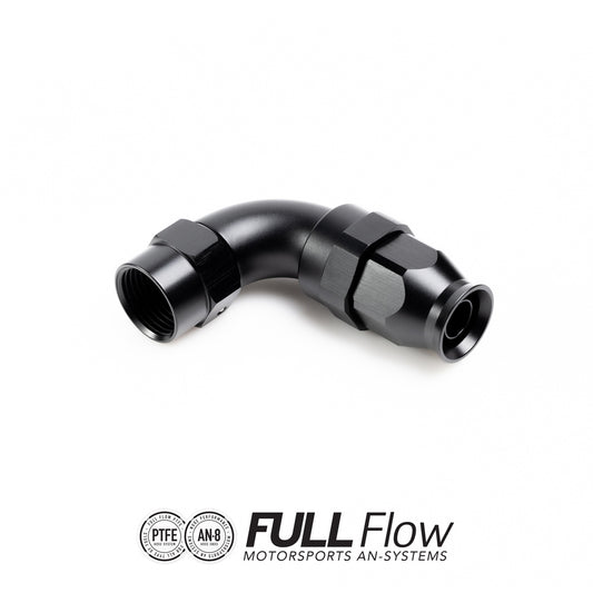 Nuke Performance - Full Flow PTFE Hose End Fitting 90 Degree AN-8