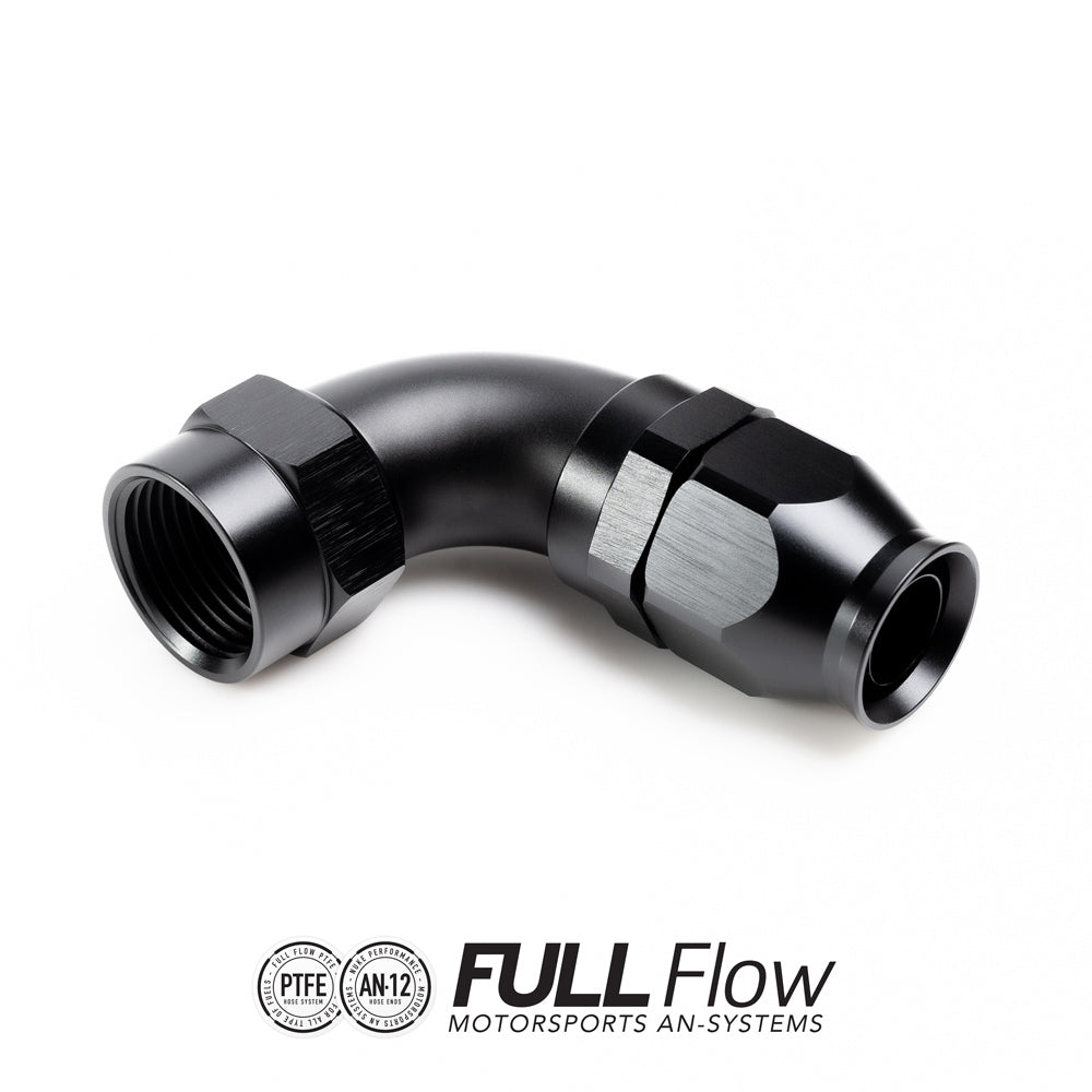 Nuke Performance - Full Flow PTFE Hose End Fitting 90 Degree AN-12