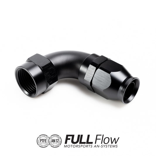 Nuke Performance - Full Flow PTFE Hose End Fitting 90 Degree AN-12