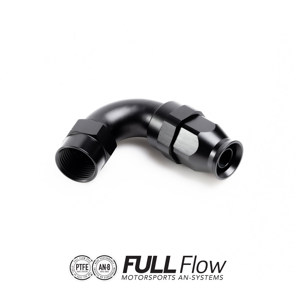 Nuke Performance - Full Flow PTFE Hose End Fitting 120 Degree AN-8