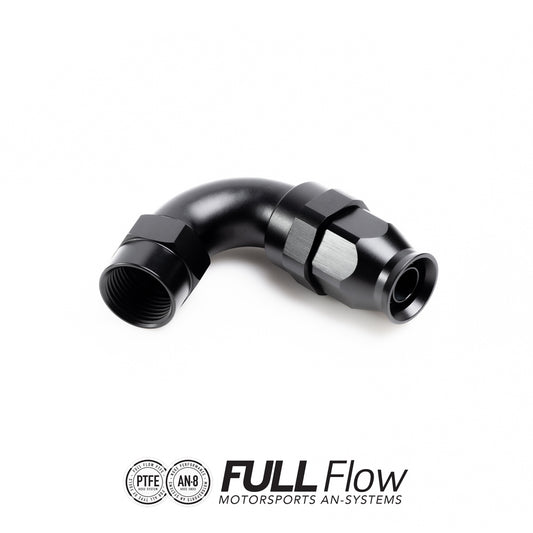 Nuke Performance - Full Flow PTFE Hose End Fitting 120 Degree AN-8
