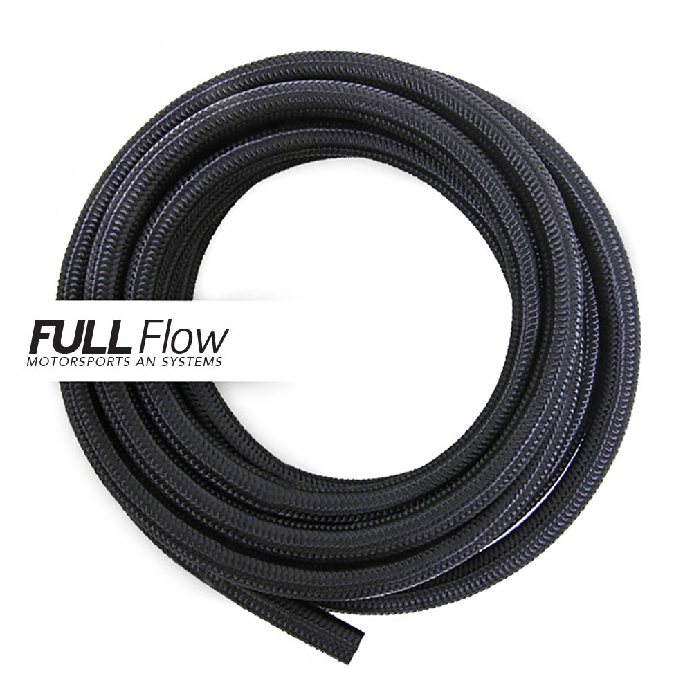 Nuke Performance - Black Nylon Braided Fuel Hose AN-10, Length 2m