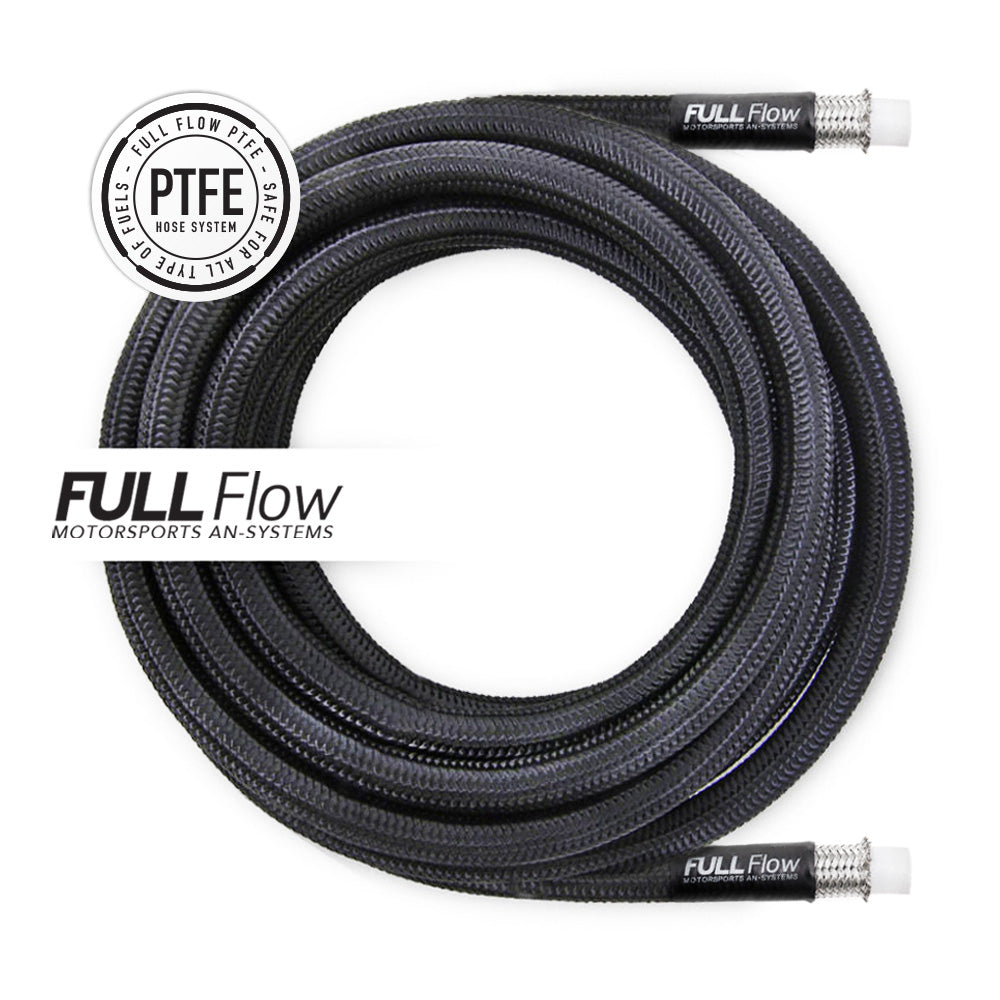 Nuke Performance - Black Nylon PTFE Braided Fuel Hose AN-8, Length 6m