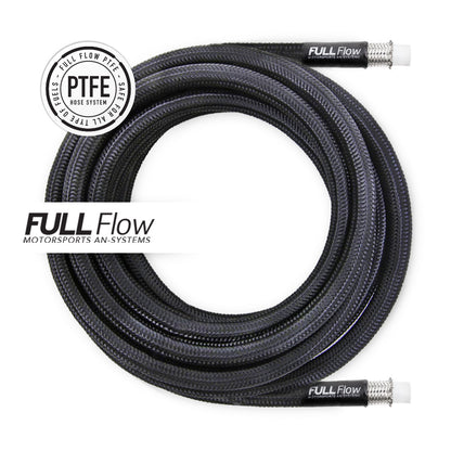 Nuke Performance - Black Nylon PTFE Braided Fuel Hose AN-8, Length 6m