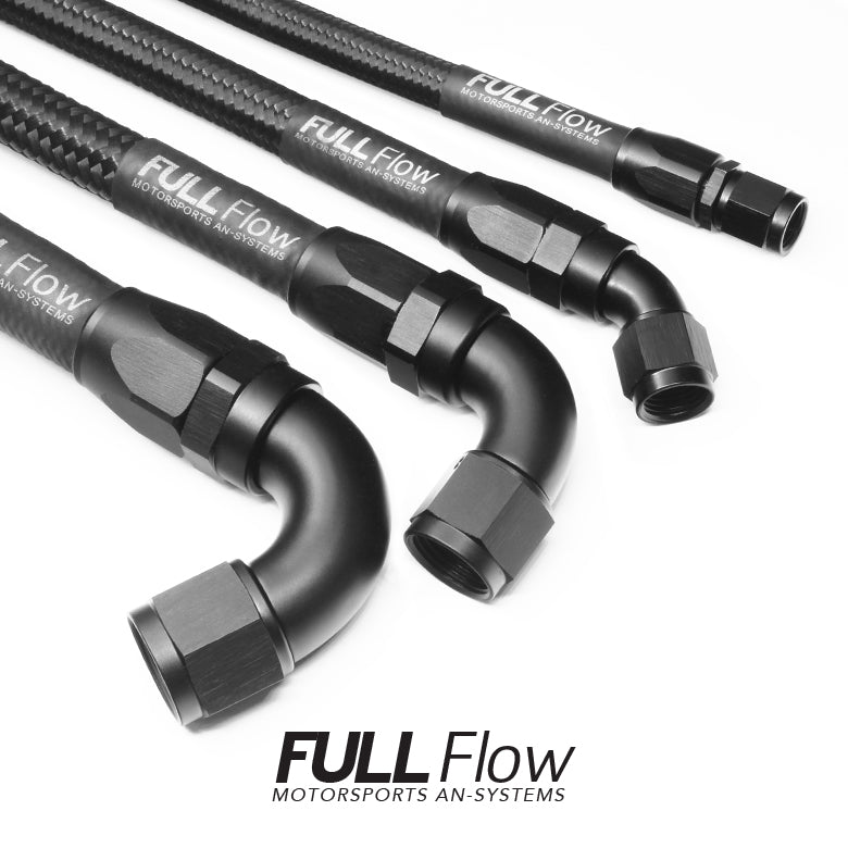 Nuke Performance - Black Nylon Braided Fuel Hose AN-4, Length 4m