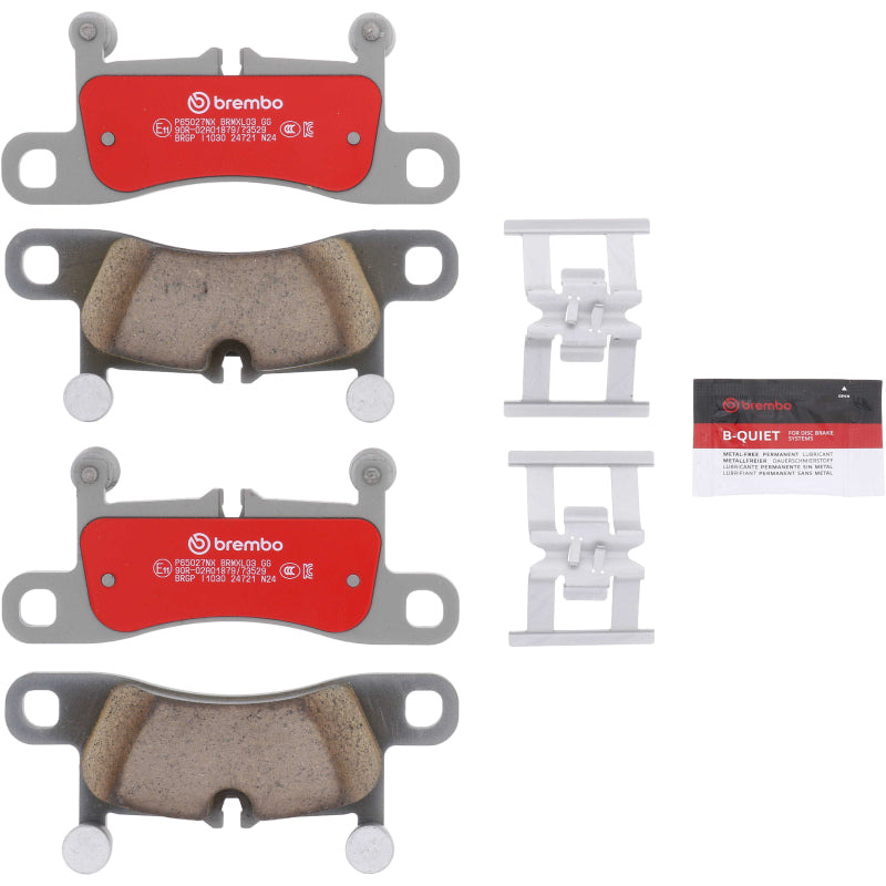 Brembo 10-18 Porsche Cayenne (92A) / 2019+ Porsche Taycan (Y1A) Xtra Ceramic Brake Pad - Rear