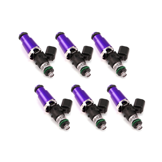 Injector Dynamics 1750-XDS - 60mm Length - 14mm Purple Top - 14mm Lower O-Ring (Set of 6)