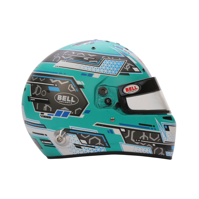 Bell Helmet Rs7 Stamina Anthracite/Aquamarine (Hans) 60(7 1/2) Fia8859-2024/Sa2025