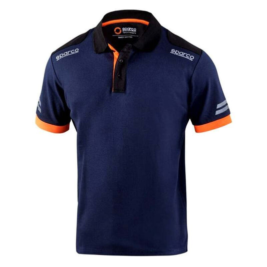 Sparco Polo TW XXL - Navy/Orange