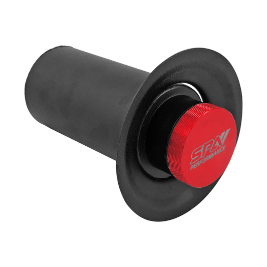 Lightweight Late Model Radiator - Double Pass - 26.8" x 19.6" + Remote Fill Tank - Red Cap