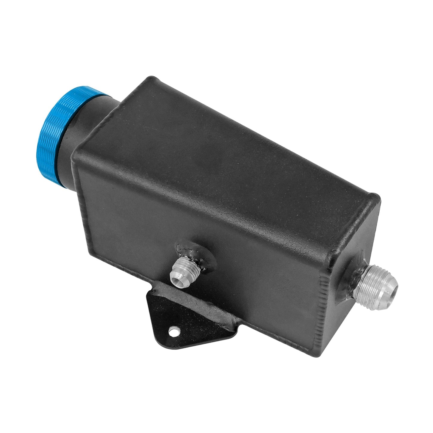 Lightweight Late Model Radiator - Double Pass - 26.8" x 19.6" + Remote Fill Tank - Blue Cap