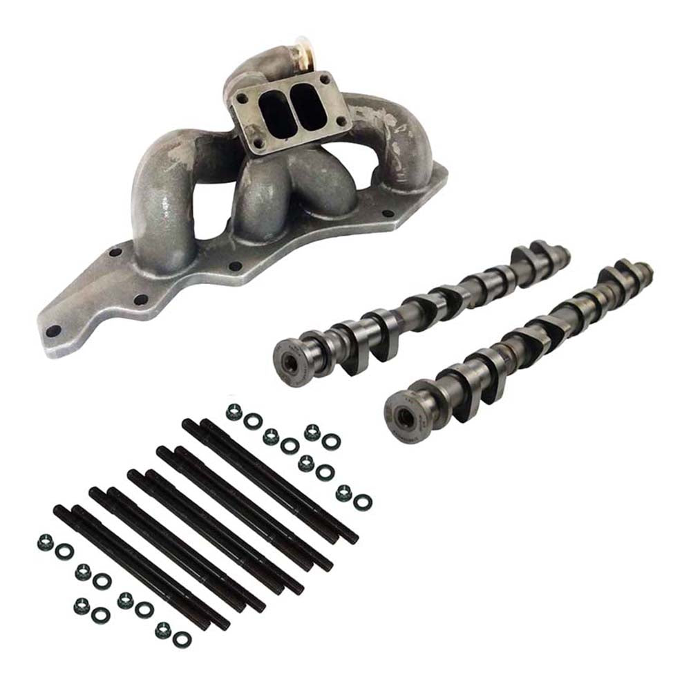 Ford Focus SE Duratec Twin scroll T3 turbo manifold 90 degree wastegate + 282°/ 262° Camshaft For Ford Duratec + Mazda Focus 2.0L 2.3L 2.5L Duratec HE 4 cylinder engine Head Stud Set with 10 units - PRE SALE