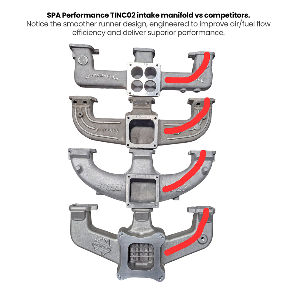 CHEVY II 194 / 230 / 250 / 292 L6 INLINE SIX INTAKE MANIFOLD for Single Weber IDF - PRE SALE
